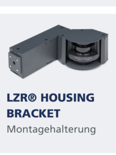 Vandalismusresistentes Gehäuse für Laserscanner mit Halterung